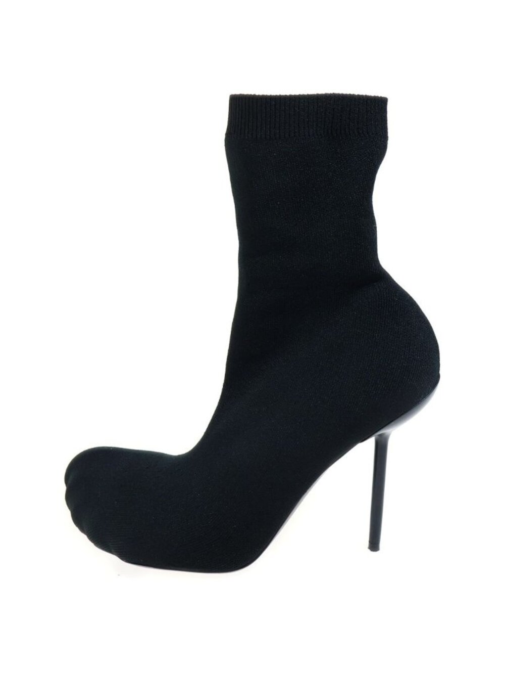 Balenciaga Stretch Short Boots Ankle Black Knit